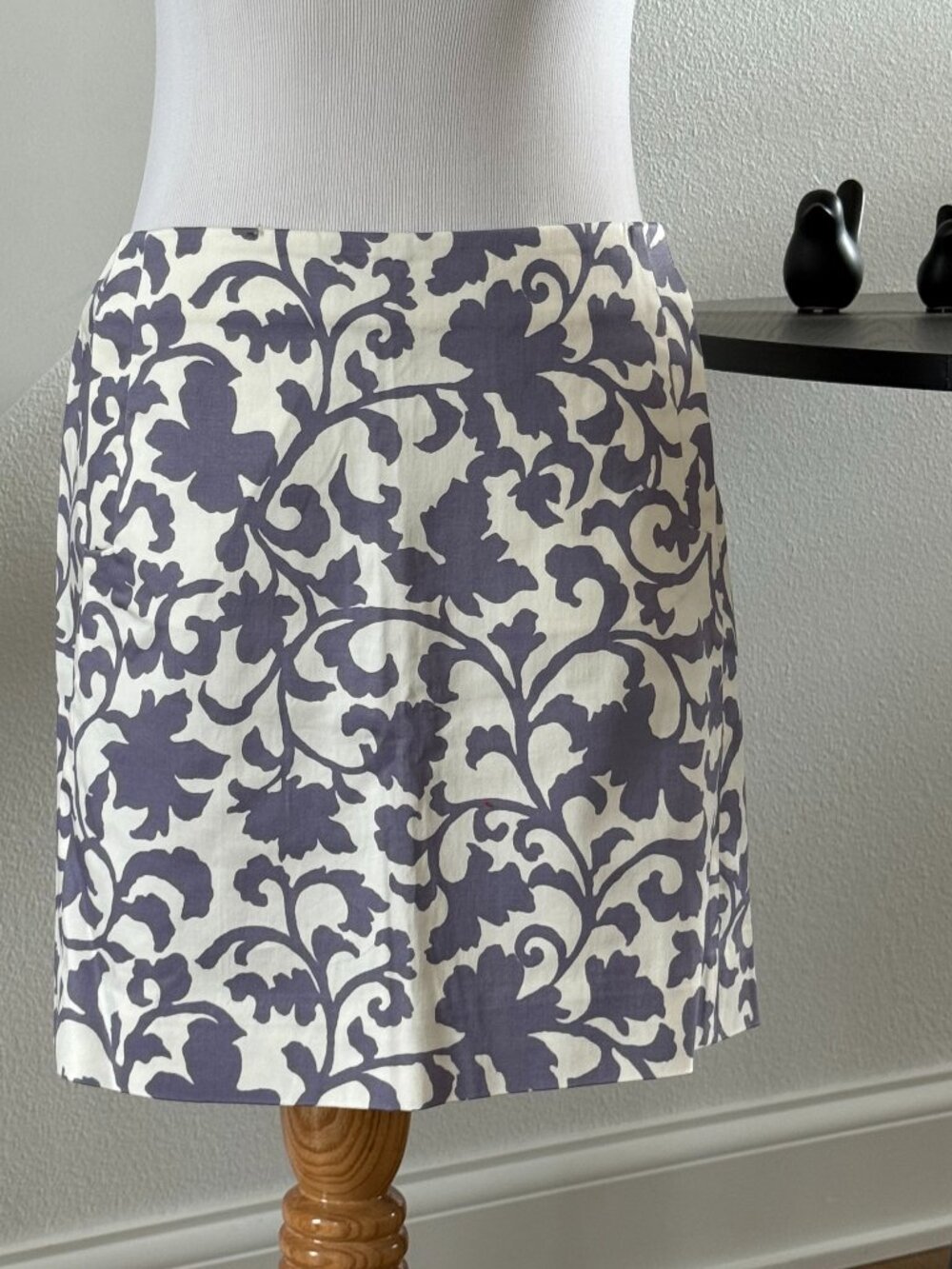 J.Crew Damask Vine Print Mini Skirt Size 2